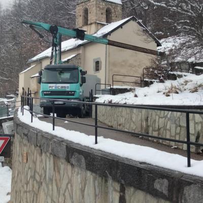 POSE DE CAVEAU PRECASE MONTAGNE